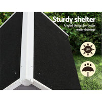 Dog Kennel House Wooden Outdoor Indoor Puppy Pet House Weatherproof Large Kings Warehouse 