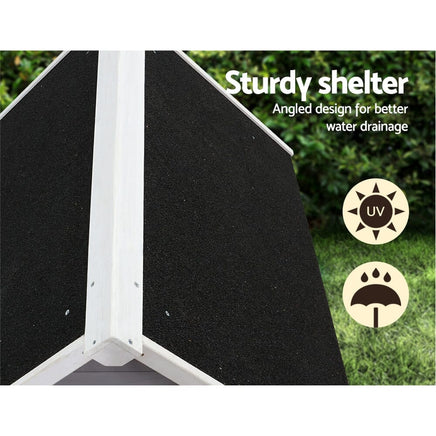 Dog Kennel House Wooden Outdoor Indoor Puppy Pet House Weatherproof Large Kings Warehouse 
