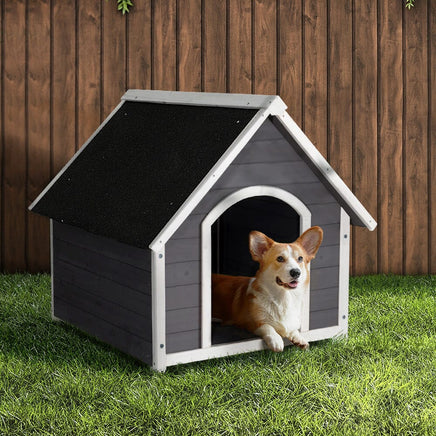 Dog Kennel House Wooden Outdoor Indoor Puppy Pet House Weatherproof Large Kings Warehouse 