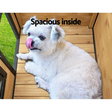 Dog Kennel Kennels Outdoor Wooden Pet House Cabin Puppy Large L Outside dog supplies Kings Warehouse 