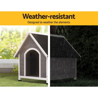 Dog Kennel Outdoor Wooden Indoor Puppy Pet House Weatherproof XL Large Kings Warehouse 