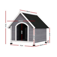 Dog Kennel Outdoor Wooden Indoor Puppy Pet House Weatherproof XL Large Kings Warehouse 