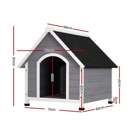 Dog Kennel Outdoor Wooden Indoor Puppy Pet House Weatherproof XL Large Kings Warehouse 