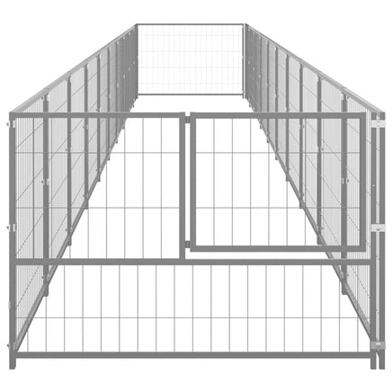 Dog Kennel Silver 10 m² Steel Kings Warehouse 