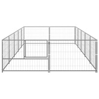 Dog Kennel Silver 10 m² Steel Kings Warehouse 