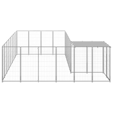 Dog Kennel Silver 10.89 m² Steel Kings Warehouse 