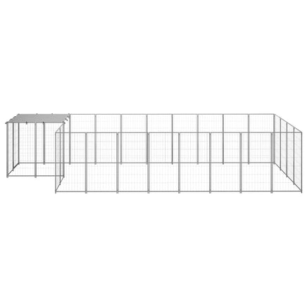 Dog Kennel Silver 10.89 m² Steel Kings Warehouse 