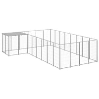 Dog Kennel Silver 10.89 m² Steel Kings Warehouse 
