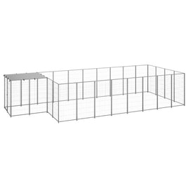 Dog Kennel Silver 10.89 m² Steel Kings Warehouse 