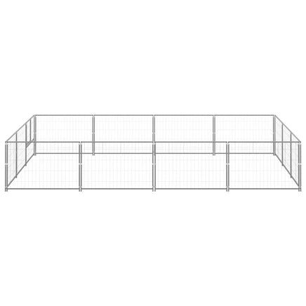 Dog Kennel Silver 12 m² Steel Kings Warehouse 
