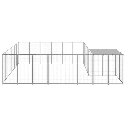 Dog Kennel Silver 12.1 m² Steel Kings Warehouse 