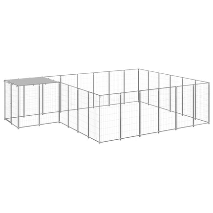 Dog Kennel Silver 12.1 m² Steel Kings Warehouse 