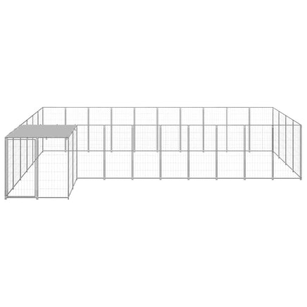 Dog Kennel Silver 13.31 m² Steel Kings Warehouse 