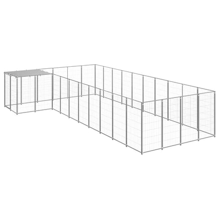 Dog Kennel Silver 13.31 m² Steel Kings Warehouse 