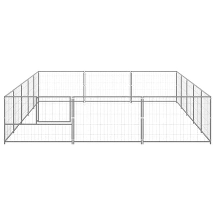 Dog Kennel Silver 15 m² Steel Kings Warehouse 