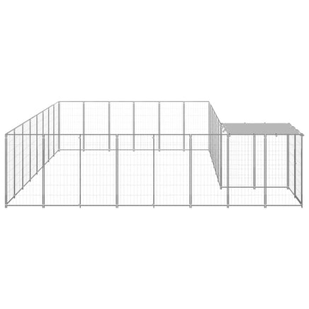 Dog Kennel Silver 15.73 m² Steel Kings Warehouse 