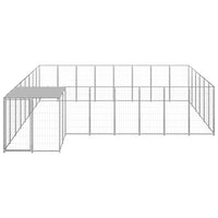 Dog Kennel Silver 15.73 m² Steel Kings Warehouse 