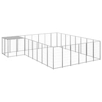 Dog Kennel Silver 15.73 m² Steel Kings Warehouse 