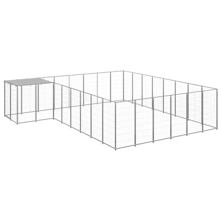 Dog Kennel Silver 15.73 m² Steel Kings Warehouse 