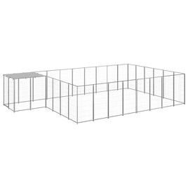 Dog Kennel Silver 15.73 m² Steel Kings Warehouse 