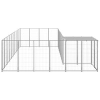 Dog Kennel Silver 19.36 m² Steel Kings Warehouse 