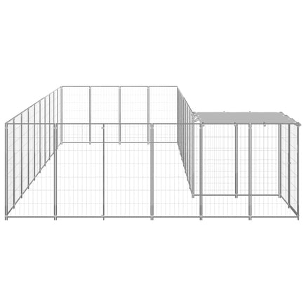 Dog Kennel Silver 19.36 m² Steel Kings Warehouse 
