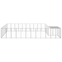 Dog Kennel Silver 19.36 m² Steel Kings Warehouse 