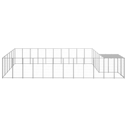 Dog Kennel Silver 19.36 m² Steel Kings Warehouse 