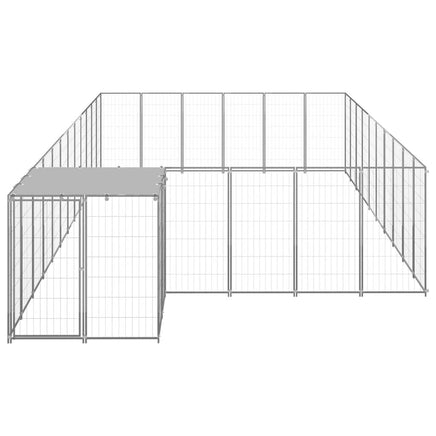 Dog Kennel Silver 19.36 m² Steel Kings Warehouse 