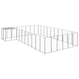 Dog Kennel Silver 19.36 m² Steel Kings Warehouse 