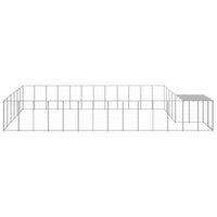 Dog Kennel Silver 22.99 m² Steel Kings Warehouse 