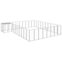 Dog Kennel Silver 25.41 m² Steel Kings Warehouse 
