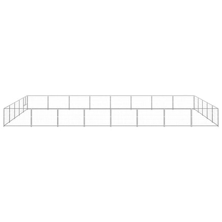 Dog Kennel Silver 40 m² Steel Kings Warehouse 