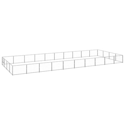 Dog Kennel Silver 40 m² Steel Kings Warehouse 