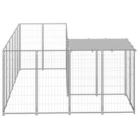 Dog Kennel Silver 4.84 m² Steel Kings Warehouse 