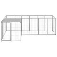 Dog Kennel Silver 4.84 m² Steel Kings Warehouse 