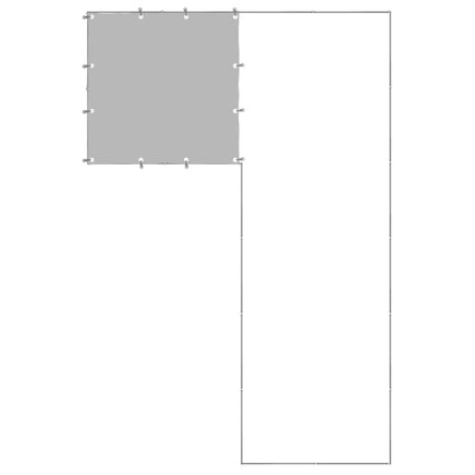 Dog Kennel Silver 4.84 m² Steel Kings Warehouse 