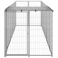 Dog Kennel Silver 4.84 m² Steel Kings Warehouse 