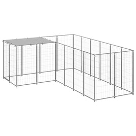 Dog Kennel Silver 4.84 m² Steel Kings Warehouse 