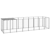 Dog Kennel Silver 4.84 m² Steel Kings Warehouse 