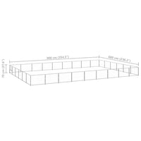 Dog Kennel Silver 54 m² Steel Kings Warehouse 