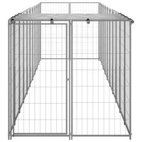 Dog Kennel Silver 6.05 m² Steel Kings Warehouse 