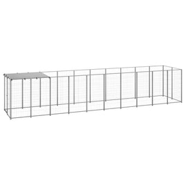 Dog Kennel Silver 6.05 m² Steel Kings Warehouse 
