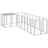 Dog Kennel Silver 6.05 m² Steel Kings Warehouse 