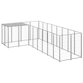 Dog Kennel Silver 6.05 m² Steel Kings Warehouse 