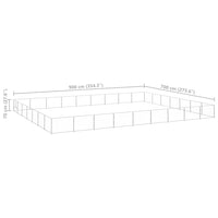 Dog Kennel Silver 63 m² Steel Kings Warehouse 