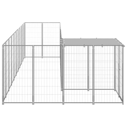 Dog Kennel Silver 7.26 m² Steel Kings Warehouse 