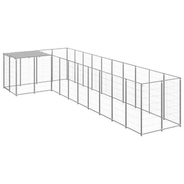 Dog Kennel Silver 7.26 m² Steel Kings Warehouse 