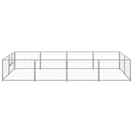 Dog Kennel Silver 8 m² Steel Kings Warehouse 