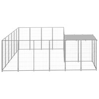 Dog Kennel Silver 8.47 m² Steel Kings Warehouse 